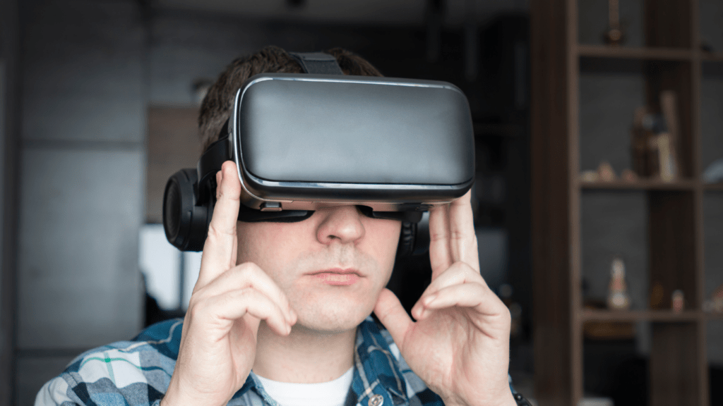 Man using VR