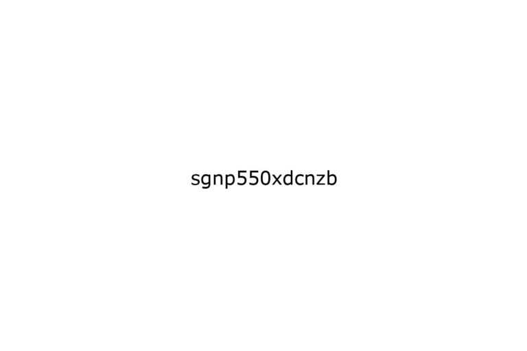 sgnp550xdcnzb