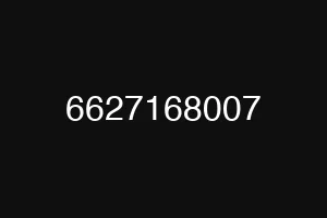 6627168007